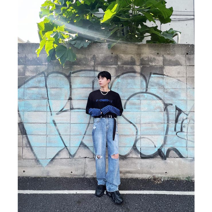 【Figments】デストロイデニムバギーパンツ 韓国 韓国ファッション 大人 | WEGO【WOMEN】 | 詳細画像21 