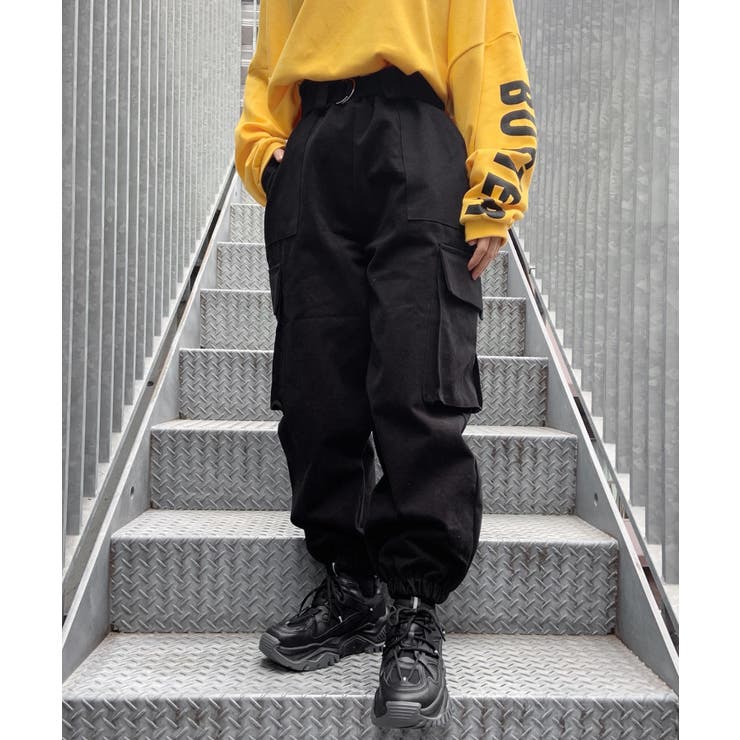 ワークパンツ・カーゴパンツ cfierce TRスーツドレープコードワイドカーゴパンツ / テクノパンツ