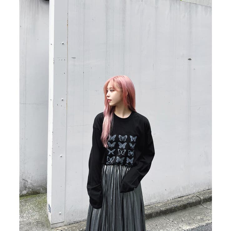 バタフライロンt 韓国 韓国ファッション 品番 Wg Wego Women ウィゴー のレディースファッション通販 Shoplist ショップリスト