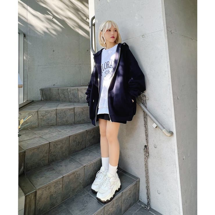 裏起毛ビッグZIPパーカー 韓国 韓国ファッション | WEGO【WOMEN】 | 詳細画像18 