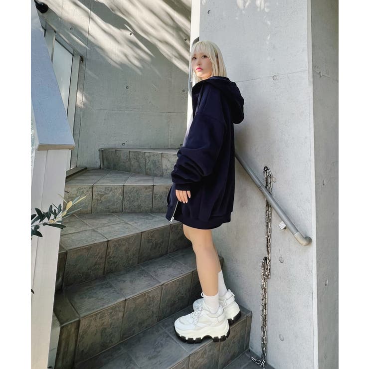 裏起毛ビッグZIPパーカー 韓国 韓国ファッション | WEGO【WOMEN】 | 詳細画像19 