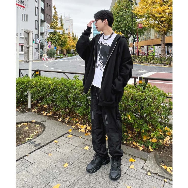 裏起毛ビッグZIPパーカー 韓国 韓国ファッション[品番