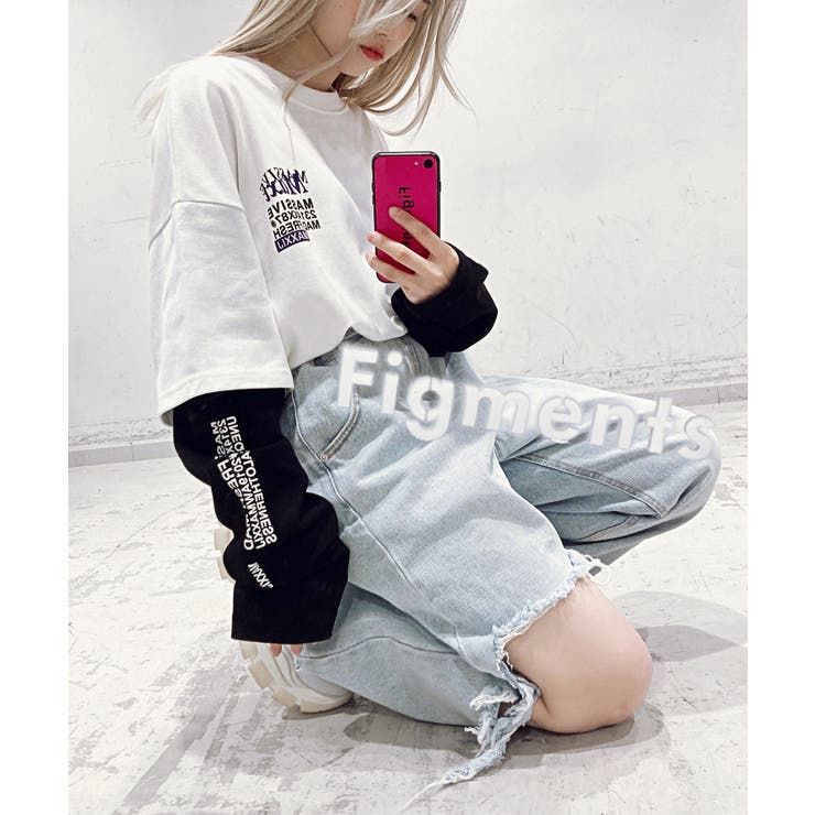 Figments】フェイクレイヤードロンT[品番：WG010084004]｜WEGO【WOMEN