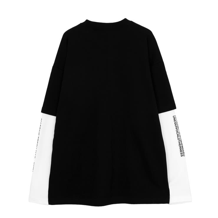 Figments】フェイクレイヤードロンT[品番：WG010084004]｜WEGO