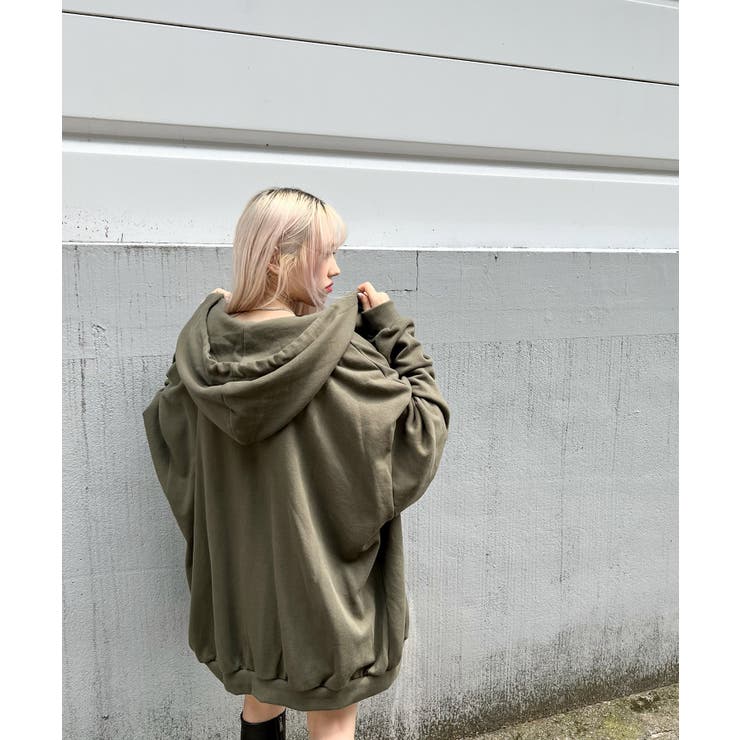 【新色】【Figments】ビッグZIPパーカー 韓国 韓国ファッション | WEGO【WOMEN】 | 詳細画像17 