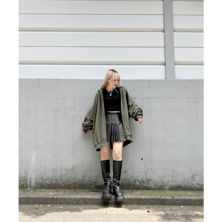 【新色】【Figments】ビッグZIPパーカー 韓国 韓国ファッション | WEGO【WOMEN】 | 詳細画像18 