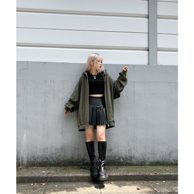 【新色】【Figments】ビッグZIPパーカー 韓国 韓国ファッション | WEGO【WOMEN】 | 詳細画像19 