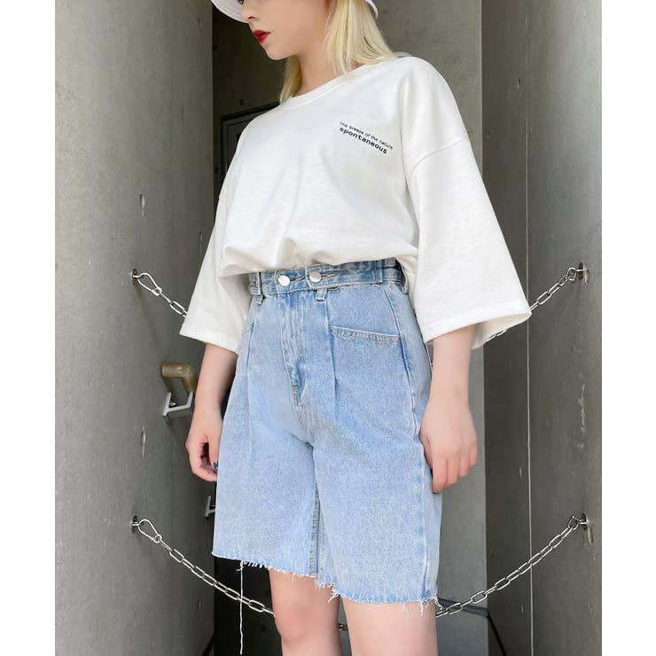 Figments ワイドデニムショートパンツ 韓国 韓国ファッション 大人 品番 Wg Wego Women ウィゴー のレディースファッション通販 Shoplist ショップリスト
