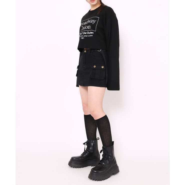 韓国発【BLACKUP】バンディングカンカンミニスカートパンツ Blackup