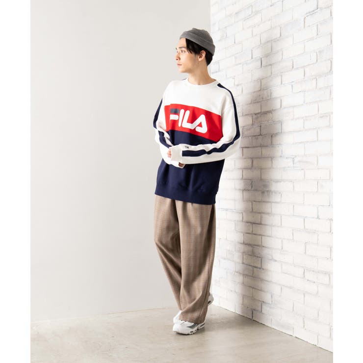 FILA別注ラインプルオーバー FH7650[品番：WG010046349]｜WEGO【MEN