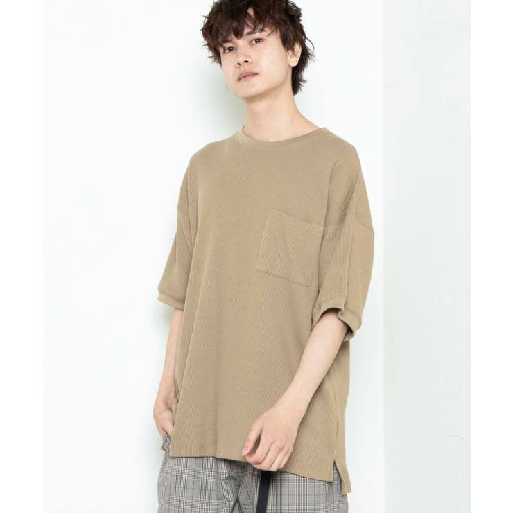ベージュ | ワッフルワイドT H20-100-21T | WEGO【MEN】