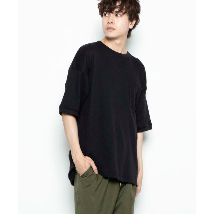 ブラック | ワッフルワイドT H20-100-21T | WEGO【MEN】