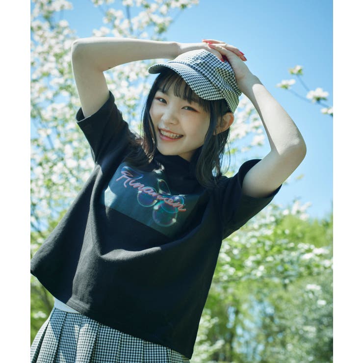 Hinanon シャボン玉Tシャツ 韓国 韓国ファッション[品番