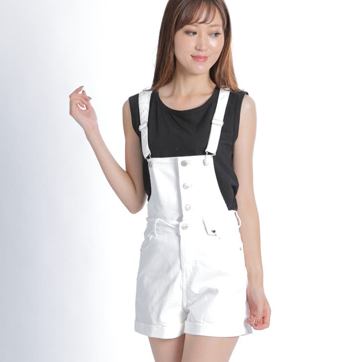 前ボタンショートサロペット JS17SM05-L011[品番：WG010019263