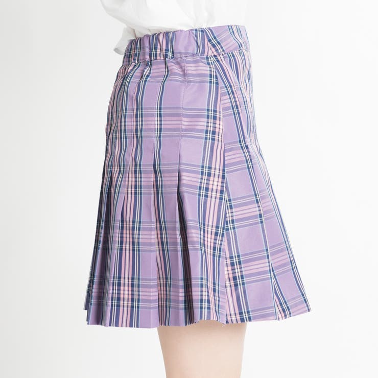 チェックプリーツミニスカート JS17SM05-L023[品番：WG010020024