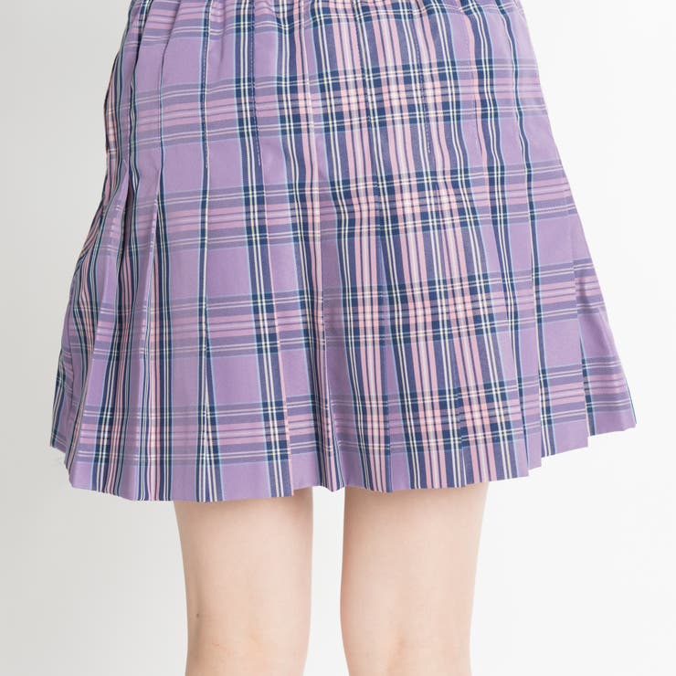 チェックプリーツミニスカート JS17SM05-L023[品番：WG010020024