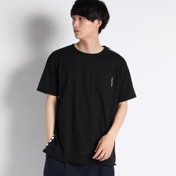 肩ZIPメガスリッドTシャツ[品番：WG010019305]｜WEGO【MEN】（ウィゴー