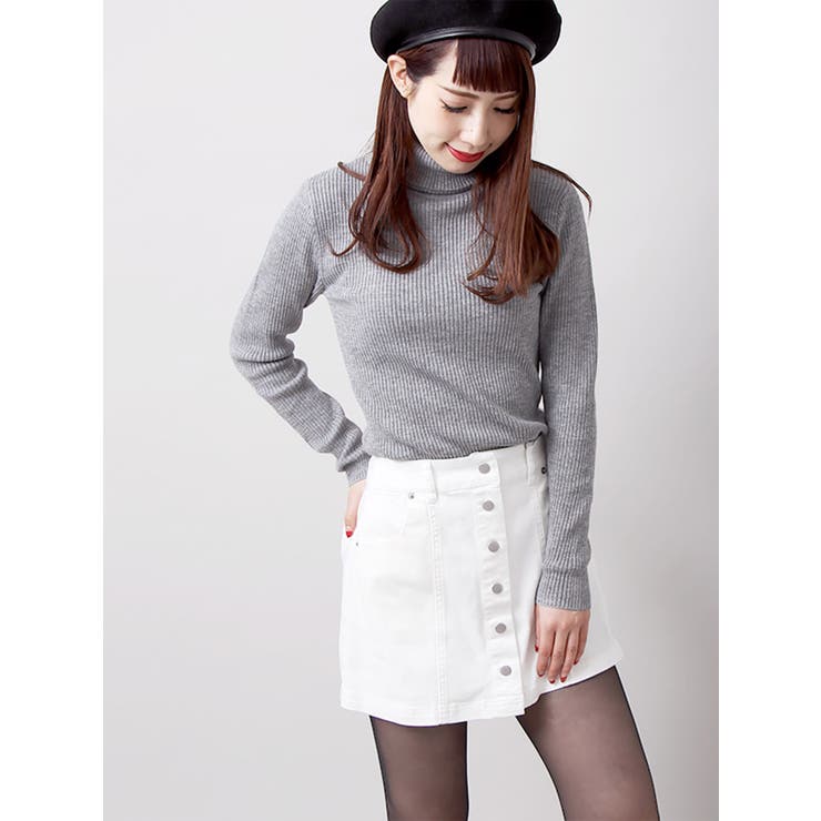 フロントボタンAラインミニスカパン JS17SP01-L008[品番