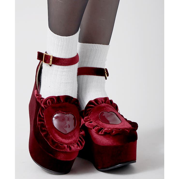 ベロアフリルパンプス[品番：WG010016916]｜WEGO【WOMEN