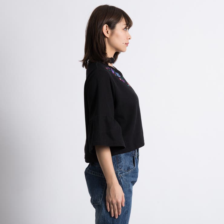 チャイナ刺繍フレアスリーブトップス[品番：WG010018793]｜WEGO【WOMEN