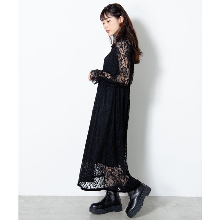 レースロングワンピース JS19WN10-L6087[品番：WG010070685