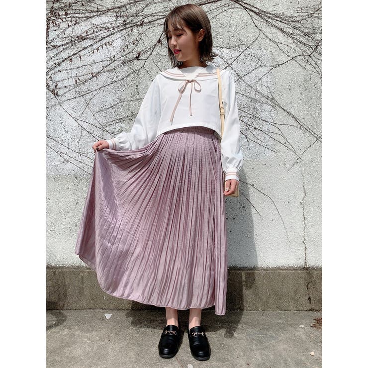 正規品♡リボンプルオーバー♡オフホワイト リボンタイセーラープルオーバー JS20SP02-L0120[品番