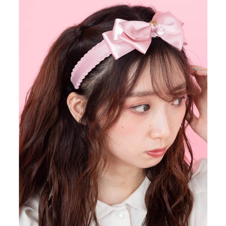 Angelic Pretty オーガンジー ヘアバンド 白黒 Angelic Pretty オーガンジー ヘアバンド 白黒