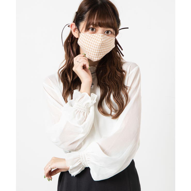 ギンガムサテンリボンマスク LG20AU09-G5759 | WEGO【WOMEN】 | 詳細画像5 