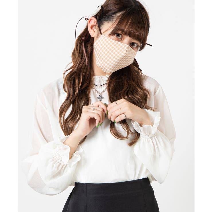 ギンガムサテンリボンマスク LG20AU09-G5759 | WEGO【WOMEN】 | 詳細画像6 