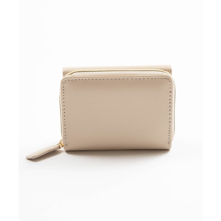 miruve ミニウォレット クリーム 韓国 10ポケット三ツ折リウォレット