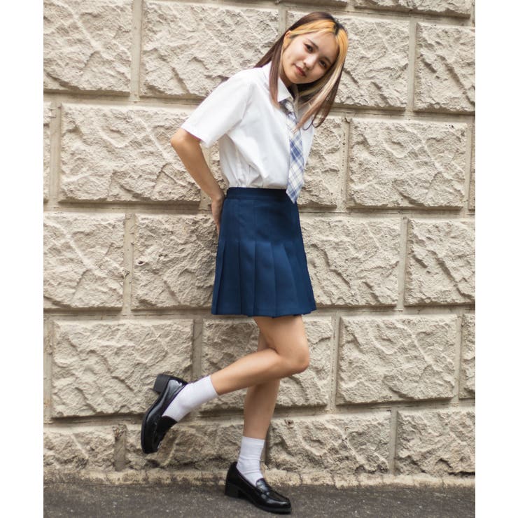 無地プリーツミニスカート 韓国 韓国ファッション[品番：WG010079036