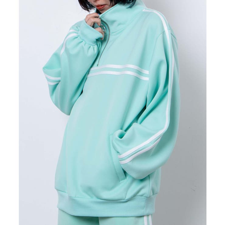 ハーフジップカラージャージ 韓国  韓国ファッション[品番：WG010083566]｜WEGO【WOMEN】（ウィゴー）のレディースファッション通販｜SHOPLIST（ショップリスト）