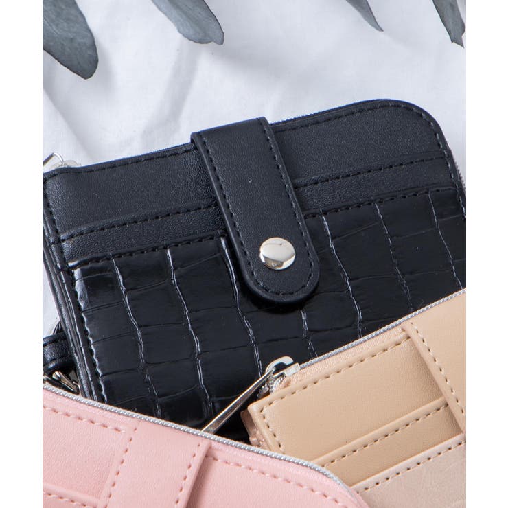 ブラック | カラビナ付きウォレット | WEGO【WOMEN】