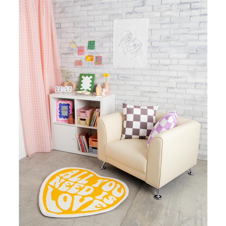 ハートロゴラグマット 韓国 韓国ファッション | WEGO【WOMEN】 | 詳細画像5 