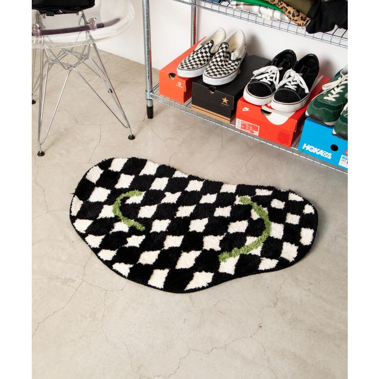 ブラック | ブロックチェックガラマット 韓国 韓国ファッション | WEGO【WOMEN】