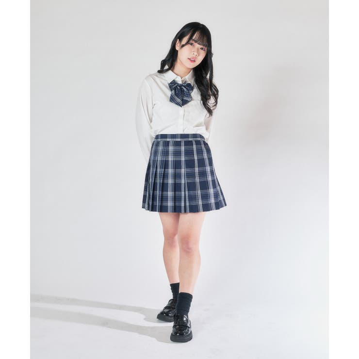 ホワイト】スクールシャツL S 韓国[品番：WG010086672]｜WEGO【WOMEN