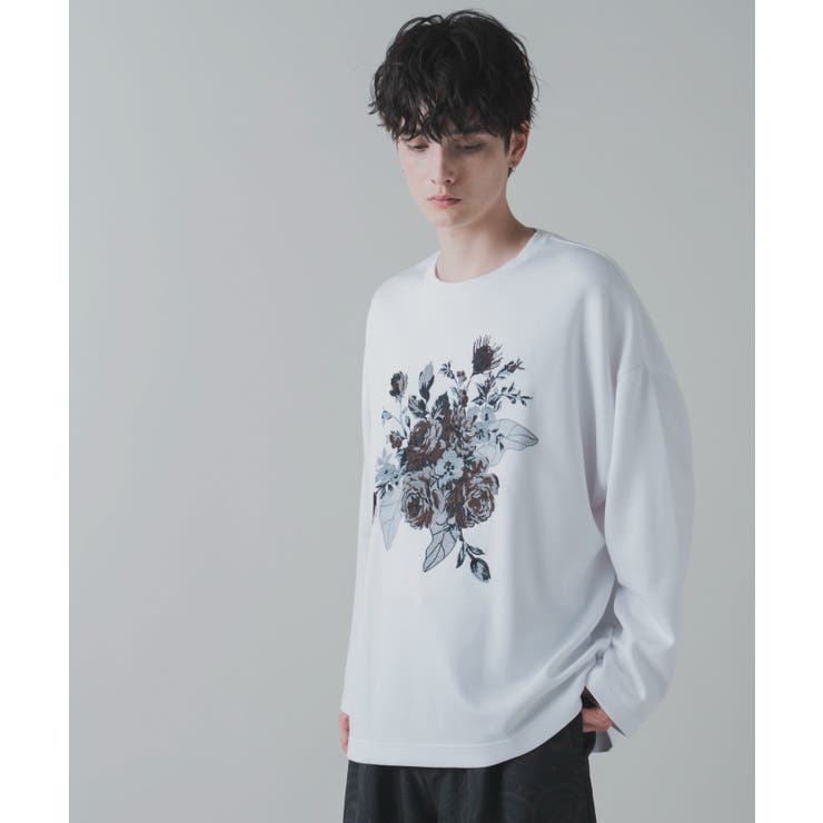 トロミ フラワー刺繍ロンT メンズ[品番：WG010088688]｜WEGO【MEN