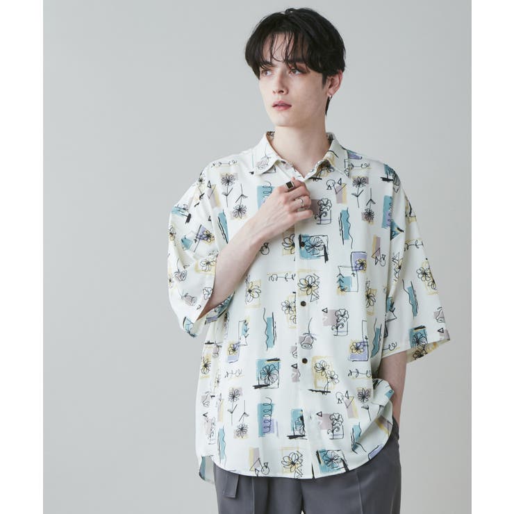 アムンゼン 総柄BIGシャツ  メンズ[品番：WG010087527]｜WEGO【MEN】（ウィゴー）のメンズファッション通販｜SHOPLIST（ショップリスト）