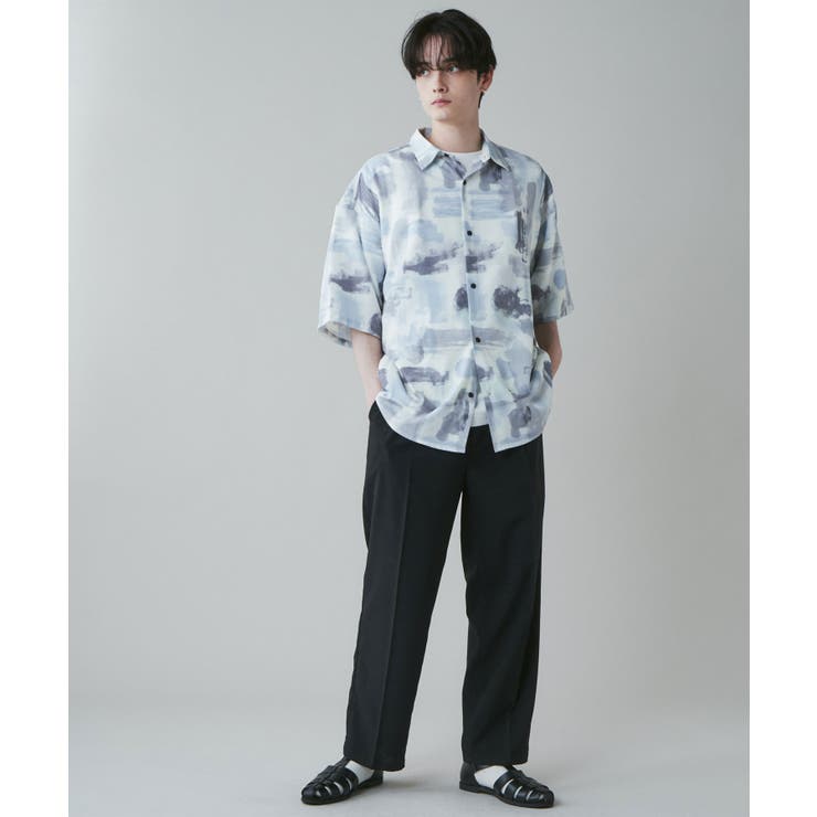 アムンゼン 総柄BIGシャツ  メンズ[品番：WG010087527]｜WEGO【MEN】（ウィゴー）のメンズファッション通販｜SHOPLIST（ショップリスト）