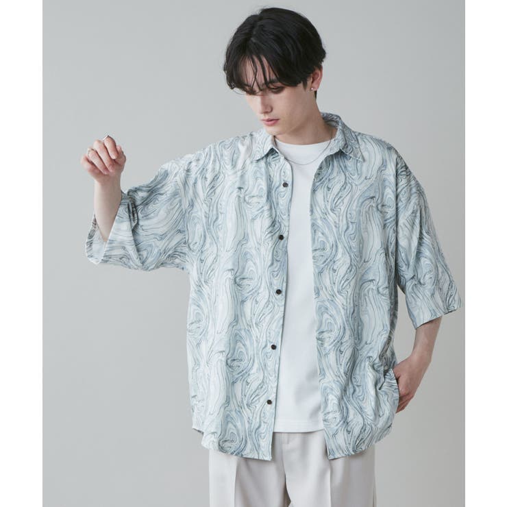 アムンゼン 総柄BIGシャツ メンズ[品番：WG010087527]｜WEGO