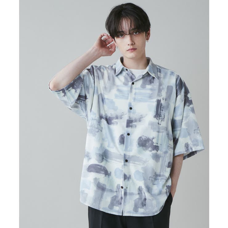 アムンゼン 総柄BIGシャツ メンズ[品番：WG010087527]｜WEGO【MEN