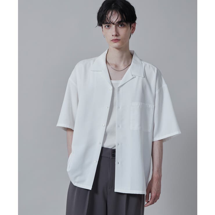 ドライポリオープンカラーシャツ(S)[品番：WG010090562]｜WEGO