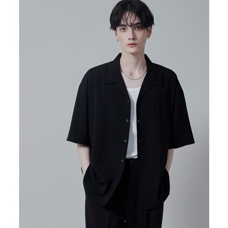 Keppi Fitness オープンカラー ドライポリオープンカラーシャツ(S)[品番：WG010090562]｜WEGO【MEN