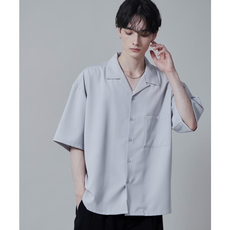 ドライポリオープンカラーシャツ(S)[品番：WG010090562]｜WEGO