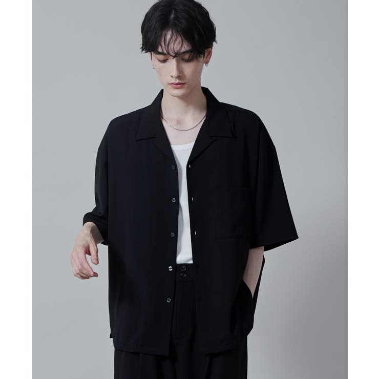 ドライポリオープンカラーシャツ(S)[品番：WG010090562]｜WEGO【MEN