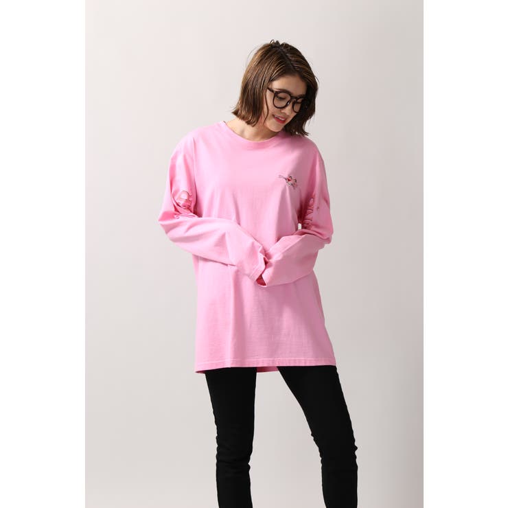 tempus ロングTシャツ ドンヘ ウニョク着用 B.A.D ピンク tempus ロングTシャツ ドンヘ ウニョク着用 B.A.D ピンク 楽天