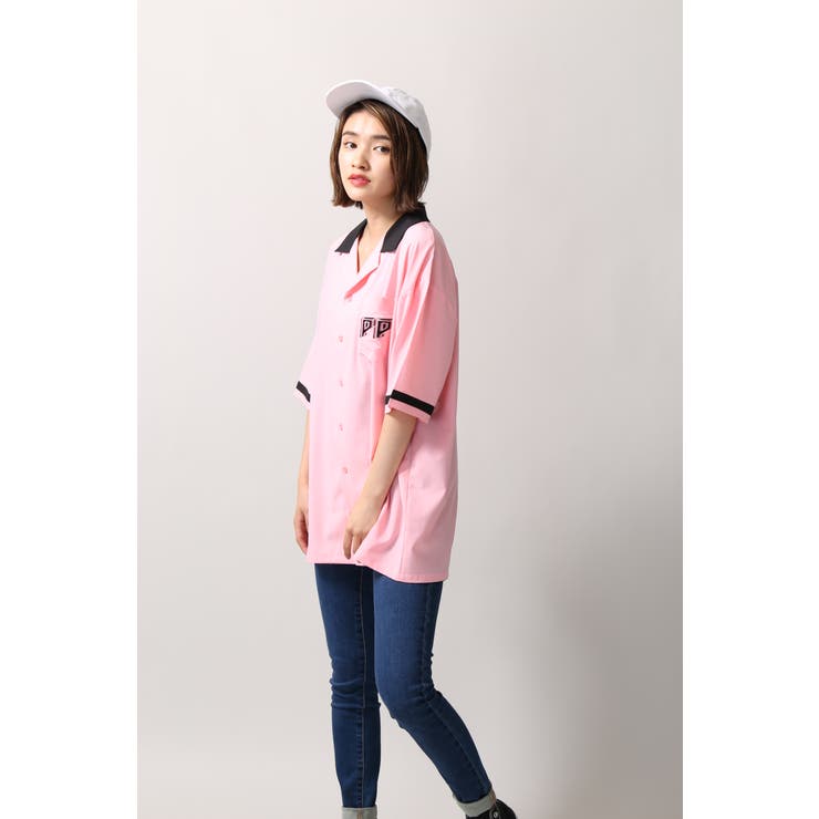 ピンクパンサーコラボボーリングシャツ MC17AU10-L006[品番