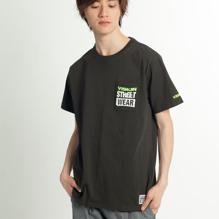 VISIONネオンポケットTシャツ MC17SM05-M001[品番：WG010020538]｜WEGO 