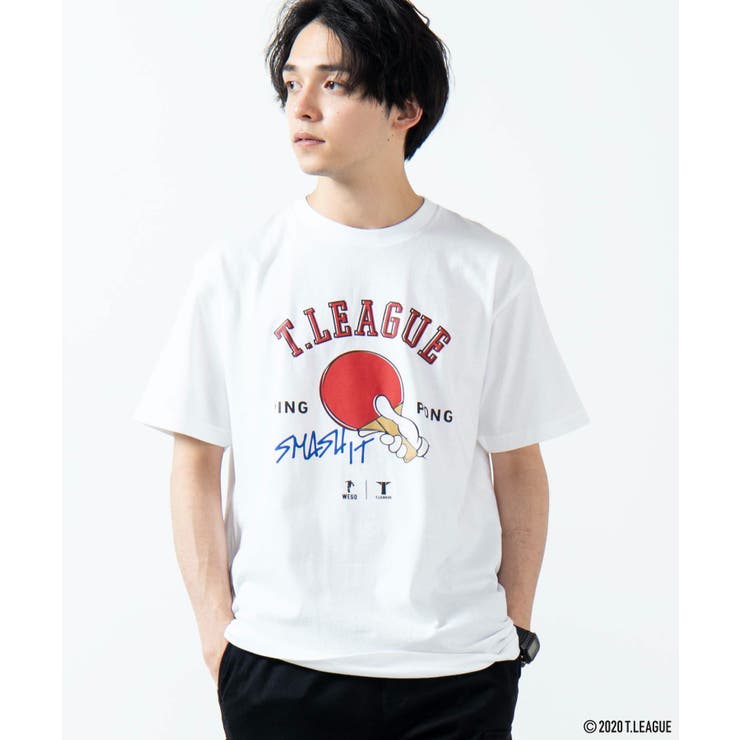 ホワイト | 【T.LEAGUE×WEGOコラボ】Tシャツ MC20SS03-M2760 | WEGO【MEN】