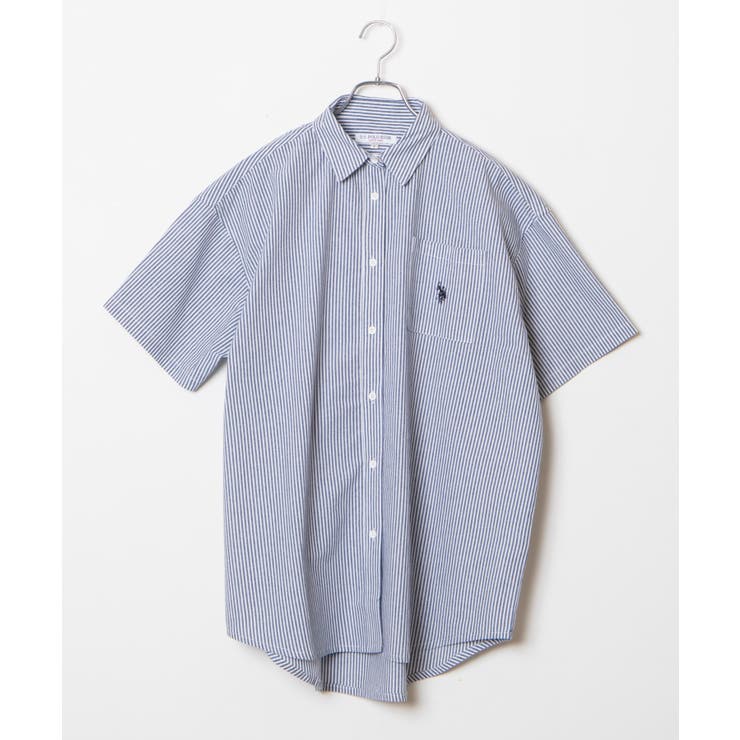 美品 2023AW ポリウールツイル ハーフスリーブ半袖シャツ